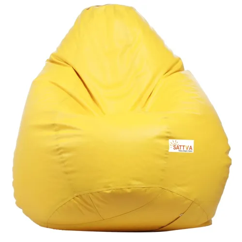 Image of Sattva Classic Filled Bean Bag XXXL Yellow
