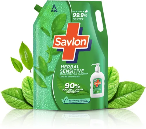Image of Savlon Herbal Sensitive Liquid Handwash Refill (1500ml)