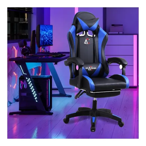 Image of SAVYA HOME Apex Crusader Gaming Chair with Adjustable Headrest & Lumbar Support, 135° Recliner