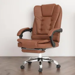 SAVYA HOME Virtue Plus Ergonomic High Back Leatherette Office Chai
