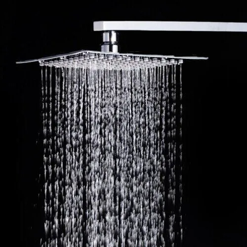 Image of SBD Ultra Thin SS Square 101mm (4\'X4\') Rain Shower with SS Square Shower