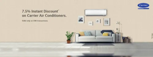Image of SBI Credit Card Offer: Get 7.5% Instant Discount on Carrier Air Conditioners