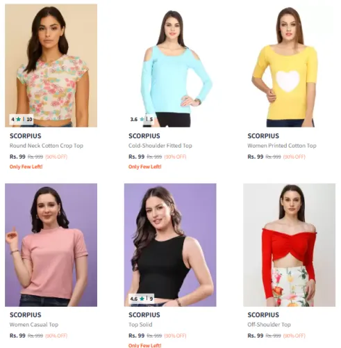 Image of Scorpius Women Fashion Strating @ ₹99