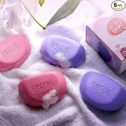 Secret Temptation Pink and Romance Soap for Women, Pack of 6