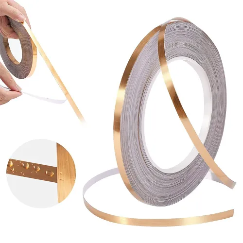 Image of Self-Adhesive Decorative 45 Meters Golden Tapeq
