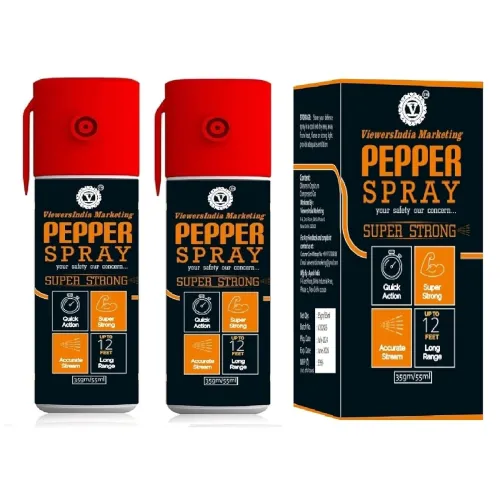 Image of Self-Defense, Pepper Spray, Personal Safety (110ML Pack of 2 Red).