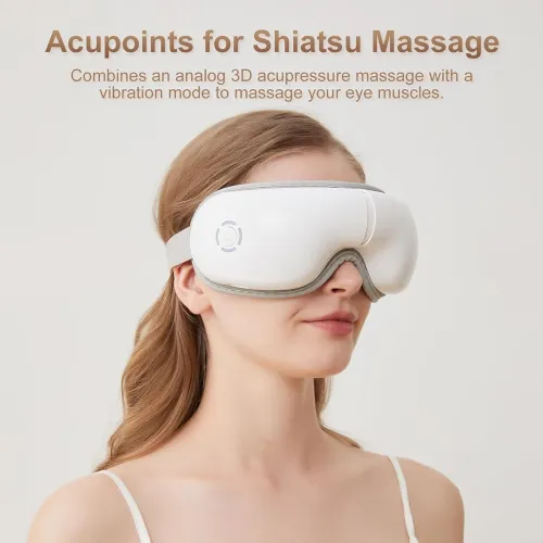 Image of SELLASTIC Battery Powered Eye Massager with Heat Stress Relief Relaxation