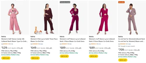 Image of Selvia Three Piece Blazer Co-Ord Set Minimum 75% Discount