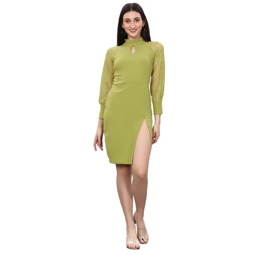 Image of Selvia Women's Knitted Stretchable Bodycon Lycra Dress