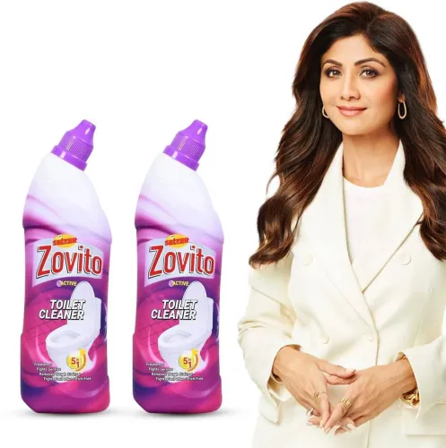 Image of SELZER ZOVITO Toilet Cleaner Liquid | 5 in 1 cleaning action Liquid Toilet Cleaner (2 x 500 ml).