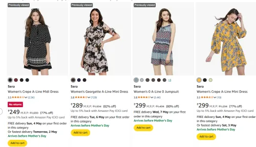 Image of Sera Women's Top wears & Dresses Starting at just ₹249
