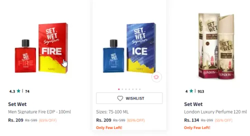 Image of Set Wet Men Signature Fire Long Lasting Eau De Parfum - 100ml Starting Price @₹209