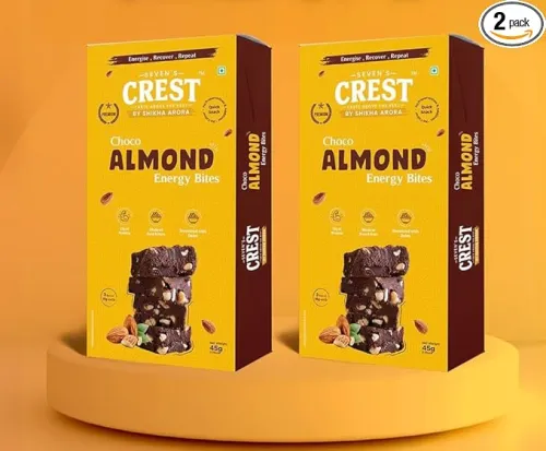 Image of Seven's Crest Choco Almond Energy Bites Pack of 2