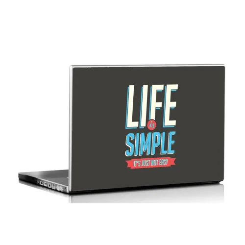 Image of Seven Rays Life is Simple Laptop Skin Covers