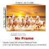 Dharvika Innovations Seven Running Horses Vastu Vinyl Wall Poster