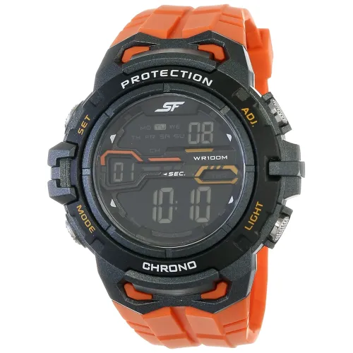Image of SF Super Fibre Digital Dial Plastic Strap Watch for Men