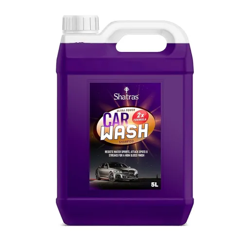 Image of Shatras Car Washing Liquid, Car wash shampoo, pH Neutral, Thick Suds-5 Litres.