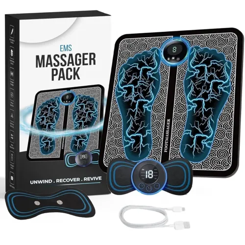 Image of SHAYONAM Foot Massager Pain Relief Wireless Electric EMS Massage Machine
