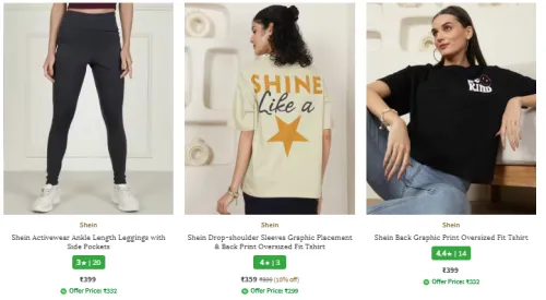 Image of Shein Brand Women's Cloyhing @ Under ₹599