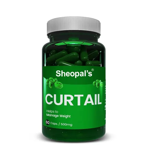 Image of Sheopals Curtail Fat Burner, Advance Weight Management Supplement with Ajwain, Ashwagandha.60 Capsules (Pack of 1).