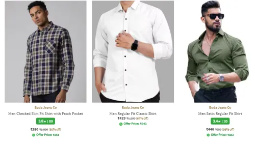 Image of Buda Jeans Co Men Shorts & Joggers Minimum 65% Discount