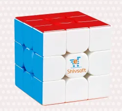Shivsoft Speed Cube 3x3 High Speed Smooth Mooving Cube