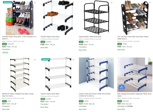 Image of Shoe Racks & More Starting At ₹186