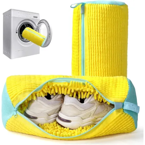 Image of Shoe Washing Machine Bag Laundry Shoe Bag for Washer & Dryer Deep Cleaning Washable Laundry Organizer Bag