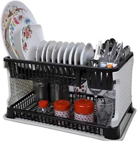 Image of Shopixo Dish Drainer Kitchen Rack Plastic