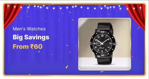 Image of Shopsy Big Savings Offer : Men's Watches starting at ₹60