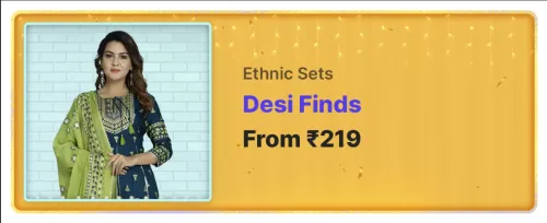 Image of Shopsy Offer : Women's Kurta Sets starting at ₹219