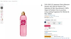 THE LOVE CO Japanese Cherry Blossom Shower Gel 100ml