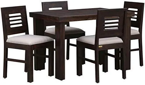 Image of SHREE NATH JI CRAFT HOUSE Sheesham Wood 4 Seater Dining Table