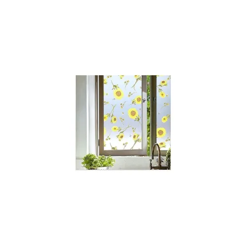 Image of SIA Vendors Frosted Sunflower Privacy Window Film 16x48”