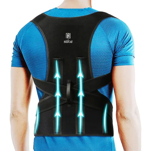 Image of Sifoz Free Size Posture Corrector For Men And Women Back Support (Universal Size Back Pain Back Straight And Shoulder Su