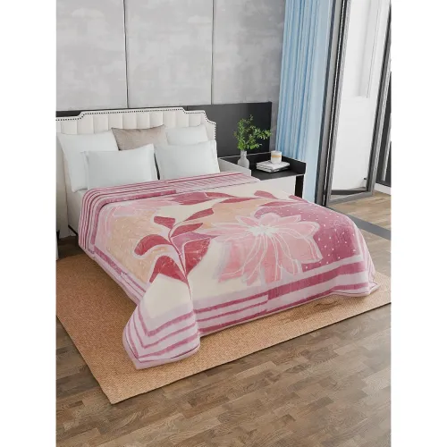 Image of Signature Albela Double Bed Blanket Super Soft Weight 2.5 kg Cozy & Warm All Season Vibrant Prints Size 220 x 240 CM (De