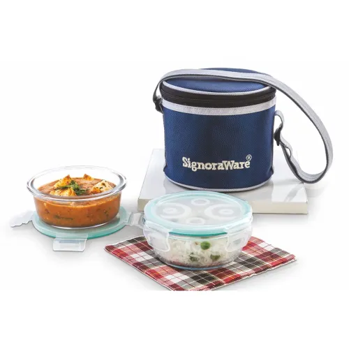 Image of SignoraWare Executive Borosilicate Glass Lunch Box with Bag