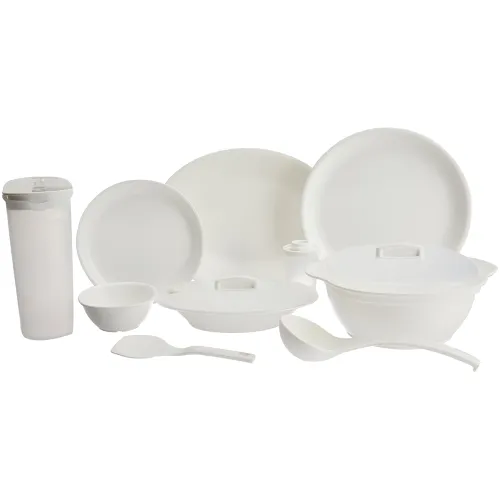 Image of Signoraware Round Plastic Dinner Set 32-Pieces