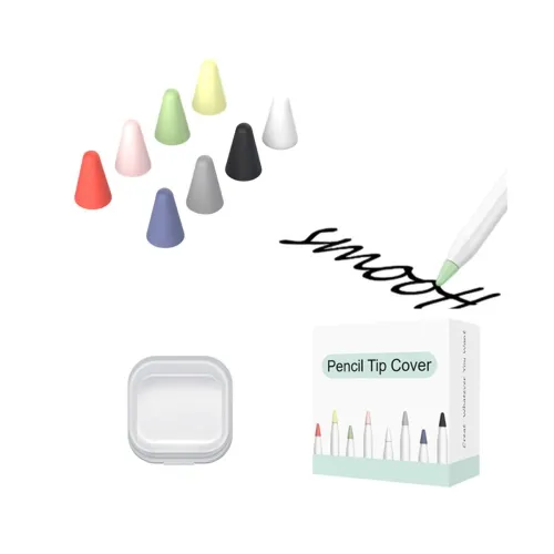Image of Silicone Pencil Nib Protector-8 PCS Mixed Color