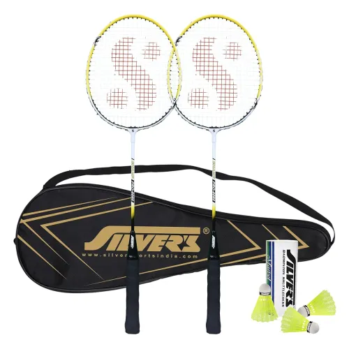 Image of Silver's Aluminium Champ Badminton Kit (Shuttlecock Pack of 3)