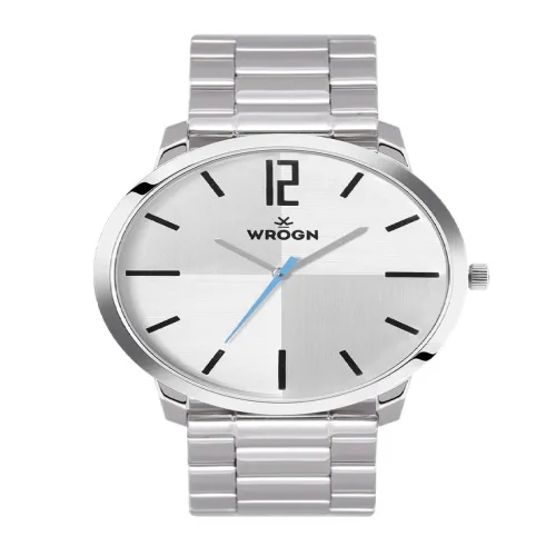 Image of Silver-Toned Analogue Watch 