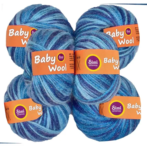 Image of SIMI 100% Acrylic S/M Wool Multi Royal 6 pc