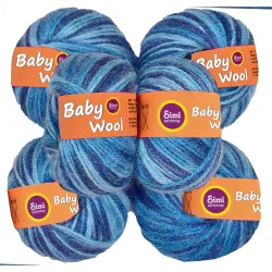 SIMI 100% Acrylic S/M Wool Multi Royal 6 pc