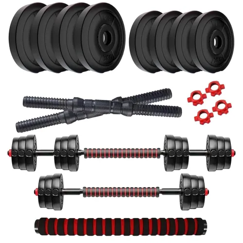 Image of SIMRAN SPORTS Dumbbell Set Home Gym Equipments(Black- 8Kg Combo)