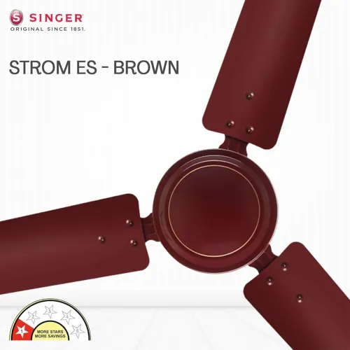 Image of SINGER Strom ES 1200mm BEE Star Rated Ceiling Fan
