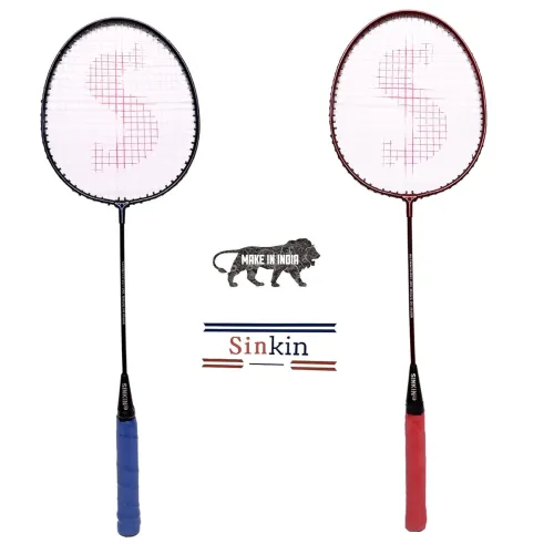Image of SINKIN Iron Badminton Racket Set 250 g pack of 2