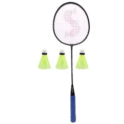 SINKIN Iron Strung Badminton Racket with Shuttle