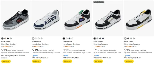 Image of Sixth Street Men's Sneakers at minimum 75% Discount