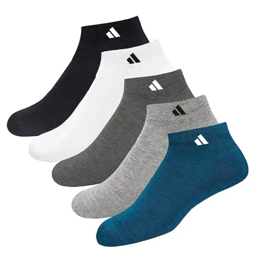 Image of SJeware Unisex Cotton Solid Ankle Length Socks Pack of 5