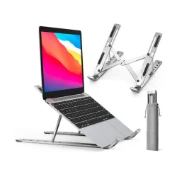 SKADIOO Laptop Tabletop Stand for Desk vLaptop Accessories (Silver)
